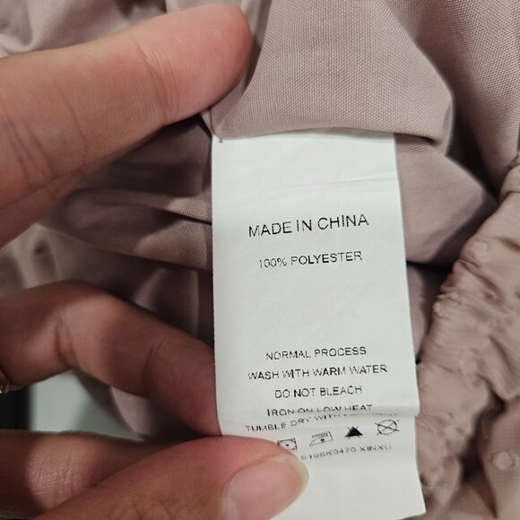 Simplee Swiss Dot Blush Pink Ruffle Mini Flare Short Length Polka High Skirt XS - Picture 7 of 7